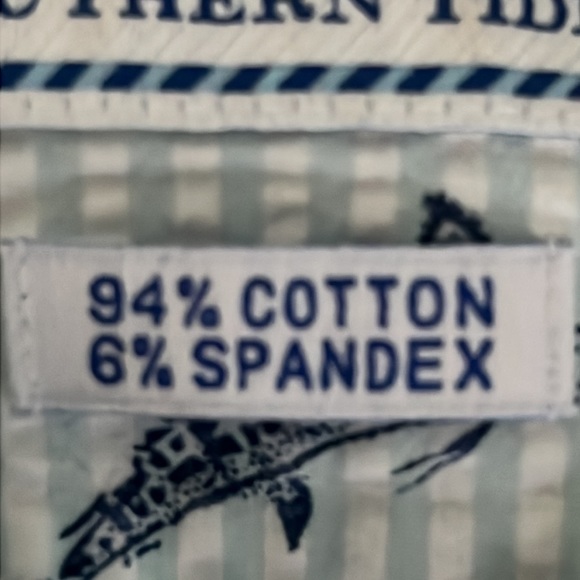 SOUTHERN TIDE Men's Balboa Printed Seersucker Short Sleeve Size M EUC - Picture 11 of 11